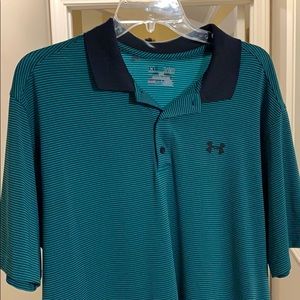 Under Armour loose fit golf polo green